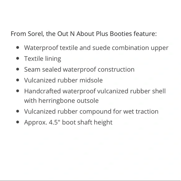 SOREL Out N About Waterproof Buffalo Plaid Booties - Picture 5 of 5